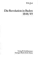 Tapa de Die Revolution in Baden, 1848/49