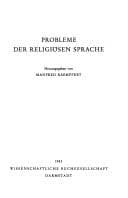 Tapa de Probleme der religiösen Sprache
