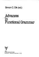 Tapa de Advances in functional grammar