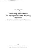 Tapa de Ernährung und Umwelt der wikingerzeitlichen Siedlung Haithabu
