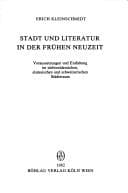 Tapa de Stadt und Literatur in der frühen Neuzeit