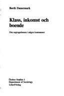 Tapa de Klass, inkomst och boende