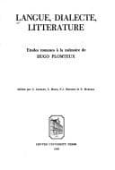 Tapa de Langue, dialecte, littérature