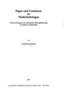 Tapa de Pagus und Comitatus in Niederlothringen