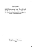 Tapa de Bedürfnisstruktur und Gesellschaft