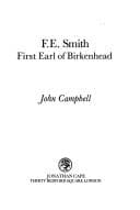 Tapa de F.E. Smith, First Earl of Birkenhead