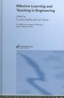 Tapa de Effective learning and teaching in engineering