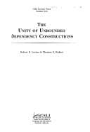 Tapa de The unity of unbounded dependency constructions
