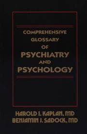 Tapa de Comprehensive glossary of psychiatry and psychology