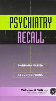 Tapa de Psychiatry Recall