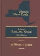 Tapa de Gibson's New York legal research guide