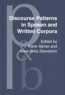 Tapa de Discourse patterns in spoken and written Corpora