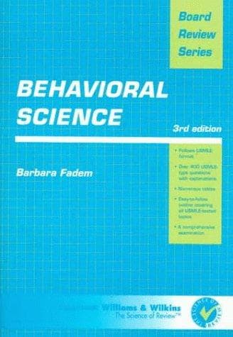 Tapa de Behavioral science