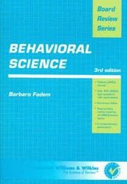 Tapa de Behavioral science