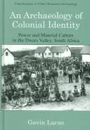 Tapa de An archaeology of colonial identity