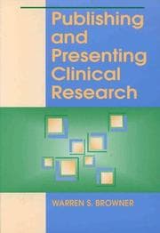 Tapa de Publishing and presenting clinical research