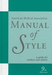 Tapa de American Medical Association Manual of Style