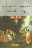 Tapa de Languages and communities in early modern Europe