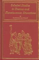 Tapa de Selected studies in drama & Renaissance literature