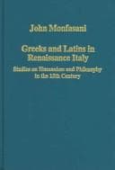 Tapa de Greeks and Latins in renaissance Italy