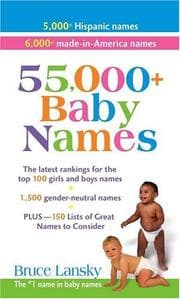 Tapa de 55,000 plus Baby Names