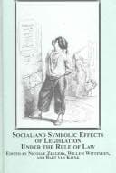 Tapa de Social and symbolic efforts of legislation under the rule of law