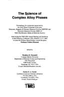 Tapa de The science of complex alloy phases