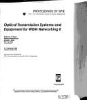 Tapa de Optical Transmission Systems and Equipment for WDM Networking II