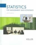 Tapa de Statistics for management and economics