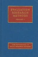 Tapa de Evaluation research methods