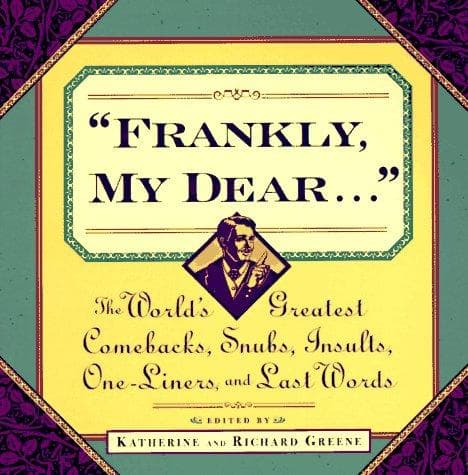 Tapa de "Frankly, my dear-- "