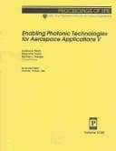 Tapa de Enabling photonic technologies for aerospace applications V