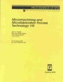 Tapa de Micromachining and microfabrication process technology VIII
