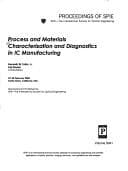 Tapa de Process and materials characterization and diagnostics in IC manufacturing