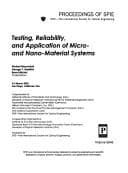 Tapa de Testing, reliability, and application of micro- and nano-material systems