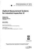 Tapa de Optical measurement systems for industrial inspection III