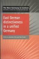 Tapa de EAST GERMAN DISTINCTIVENESS IN A UNIFIED GERMANY; ED. BY JONATHAN GRIX