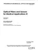 Tapa de Optical fibers and sensors for medical applications III