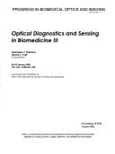 Tapa de Optical diagnostics and sensing in biomedicing III