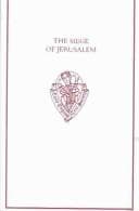 Tapa de The siege of Jerusalem