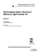 Tapa de Nonimaging optics, maximum efficiency light transfer VII