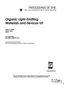 Tapa de Organic Light-Emitting Materials and Devices VII