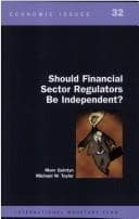 Tapa de Should financial sector regulators be independent?