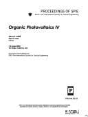 Tapa de Organic photovoltaics IV