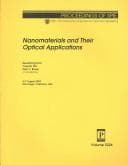 Tapa de Nanomaterials and their optical applications
