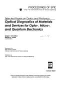 Tapa de Selected papers on optics and photonics