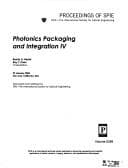 Tapa de Photonics packaging and integration IV