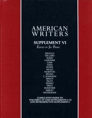 Tapa de American Writers - Supplement VI (American Writers)