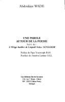 Tapa de Une parole autour de la poésie