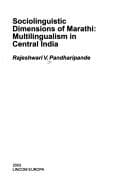 Tapa de Lincom Studies in Sociolinguistics, Bd. 3: Sociolinguistics dimensions of Marathi: Multilingualism in Central India